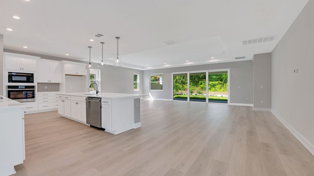 Kitchen into Great Room