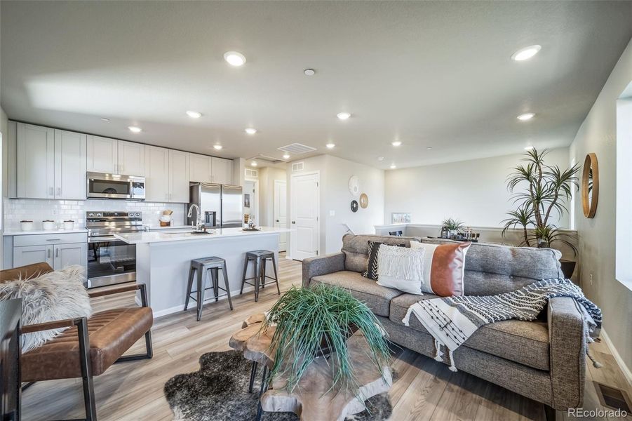 Furnished interior view inside a new home in , Commerce City (Image 25).