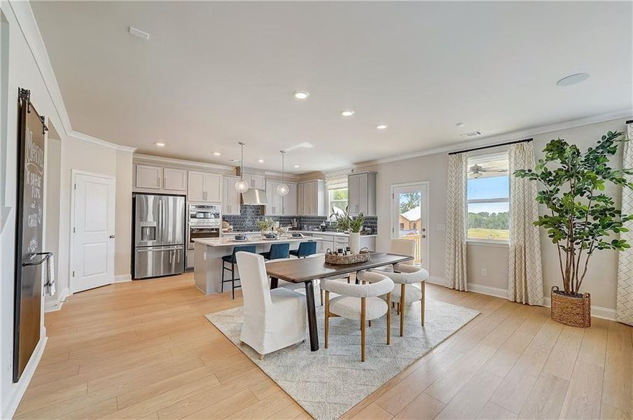 Furnished interior view inside a new home in Bailey Fence, Dacula (Image 53).