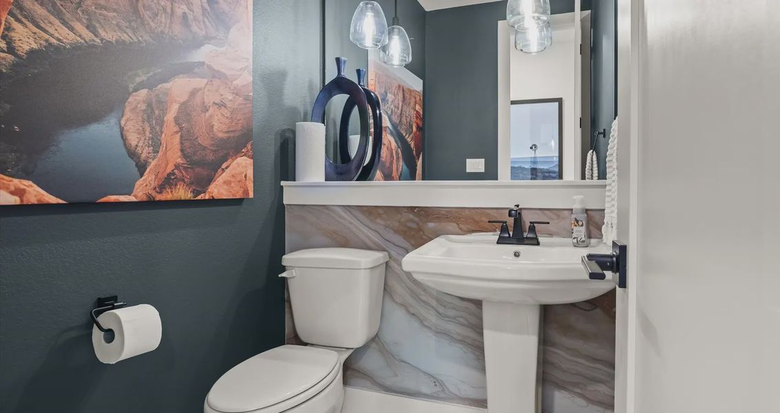 Representative furnished interior of a home built from the Orion by Chesmar Homes in Sunfield, Seguin (Image 11).