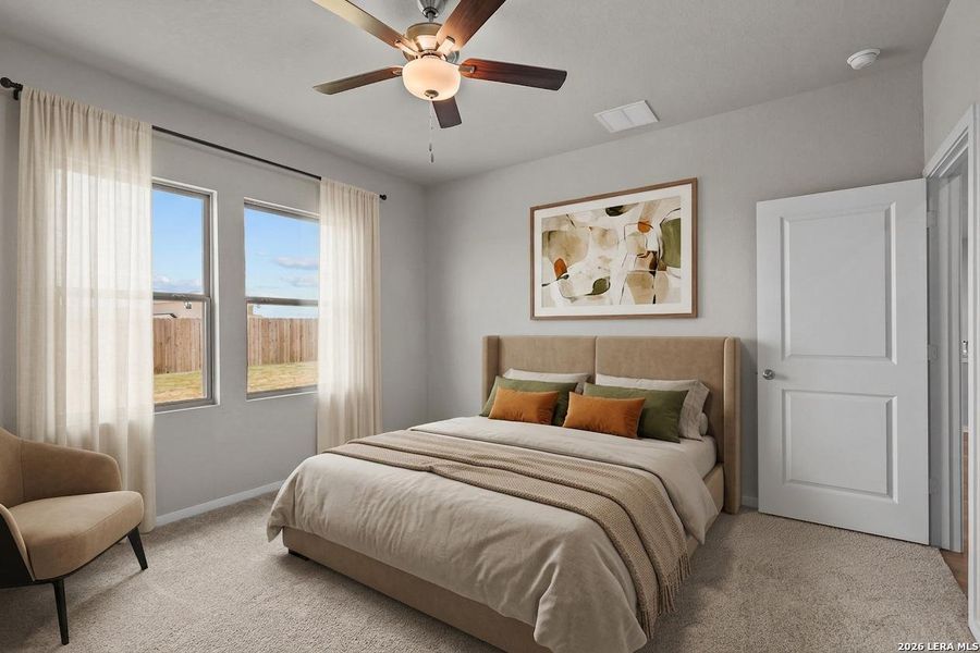 Furnished interior view inside a new home in Hickory Ridge, Elmendorf (Image 12). Furnished interior view inside a new home in Hickory Ridge, Elmendorf (Image 12).