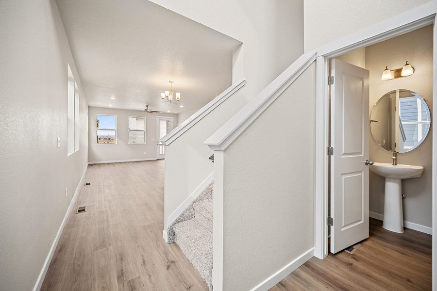 Spacious, unfurnished interior of a new home in Ridge at Lorson Ranch, Colorado Springs (Image 6).