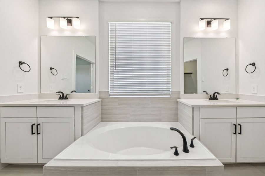 Furnished interior view inside a new home in Pinewood Trails - Luxe Series, Houston (Image 8).