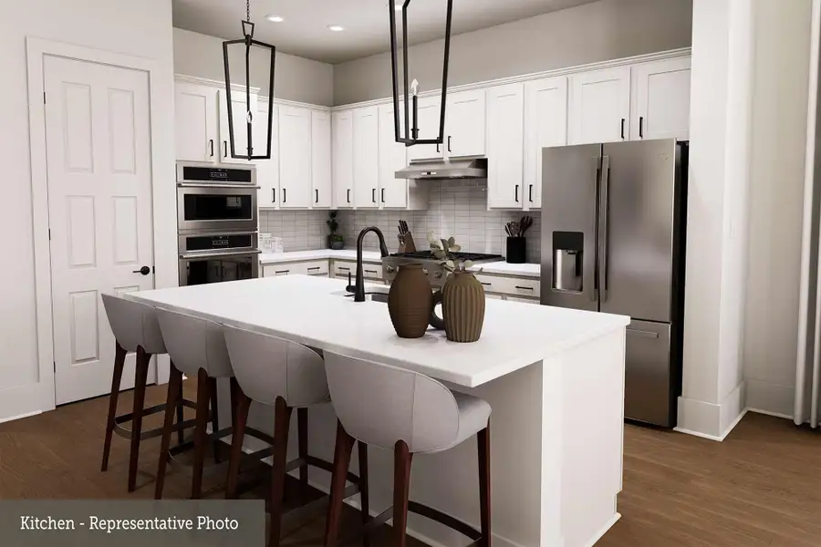 Representative furnished interior of a home built from the The Snapdragon by David Weekley Homes in Brookewater 55’ Homesites, Rosenberg (Image 5).