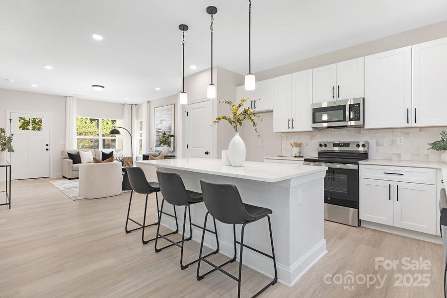 Furnished interior view inside a new home in , Charlotte (Image 4).