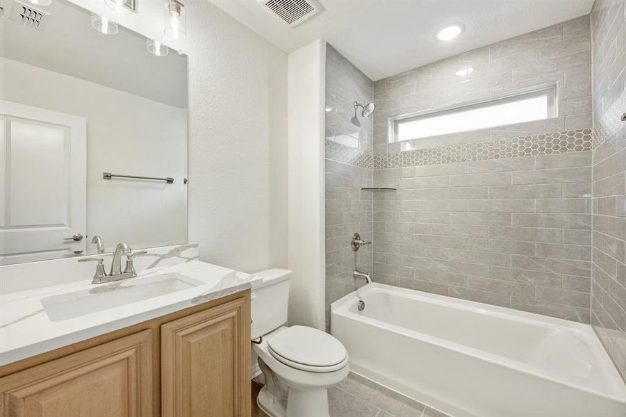 Furnished interior view inside a new home in Wildflower Ranch 60-65, Justin (Image 11). Furnished interior view inside a new home in Wildflower Ranch 60-65, Justin (Image 11).