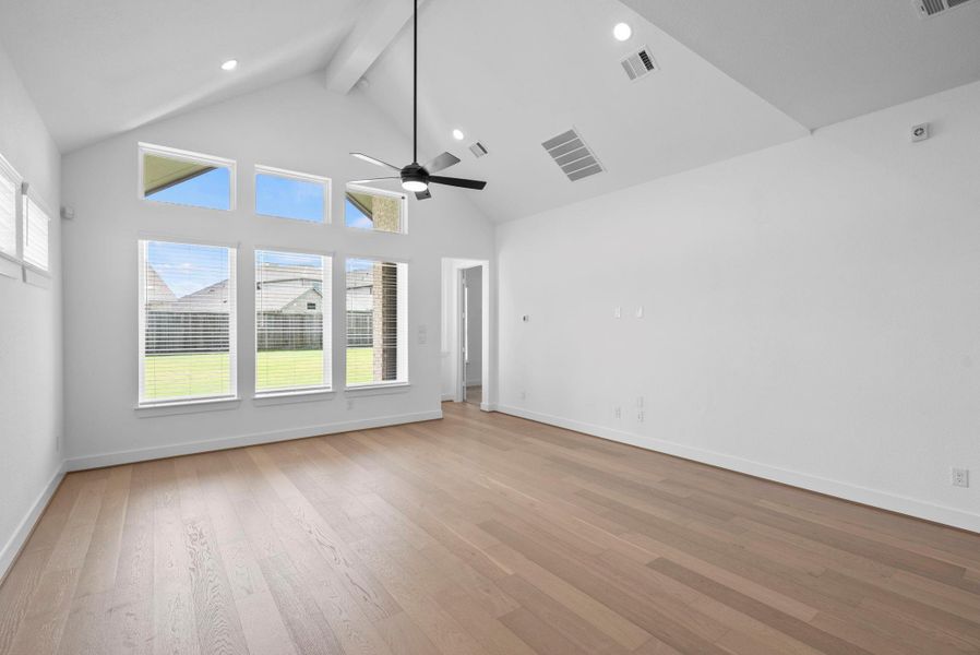 Spacious, unfurnished interior of a new home in Bridgeland 45's, Cypress (Image 18). Spacious, unfurnished interior of a new home in Bridgeland 45's, Cypress (Image 18).