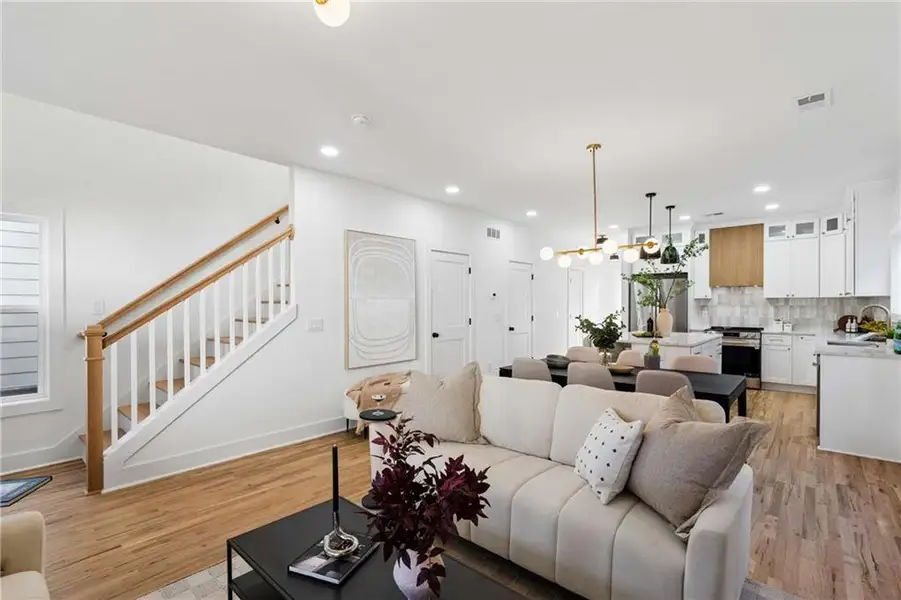 Furnished interior view inside a new home in , Atlanta (Image 10).