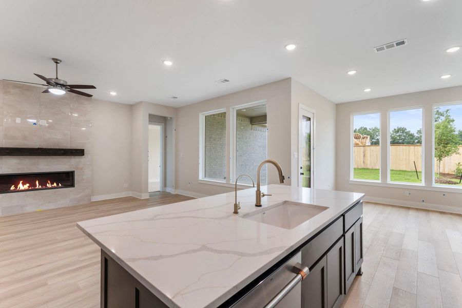 Furnished interior view inside a new home in , The Woodlands (Image 6).