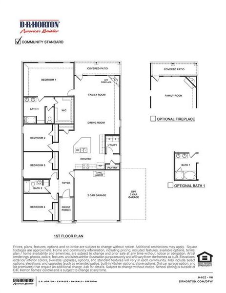 2D floor plan layout of this home in Trailstone, Caddo Mills, TX (Image 2). 2D floor plan layout of this home in Trailstone, Caddo Mills, TX (Image 2).
