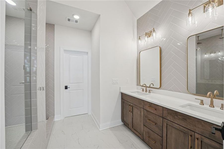 Furnished interior view inside a new home in Towns on Thompson, Alpharetta (Image 10).