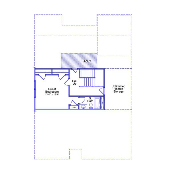 2D floor plan layout of this home in Avenue One, Castle Hayne, NC (Image 3).