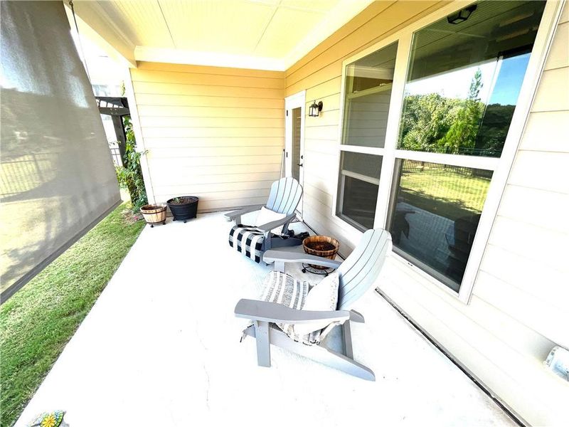 Exterior details and patio area of a home in , Hoschton (Image 26).