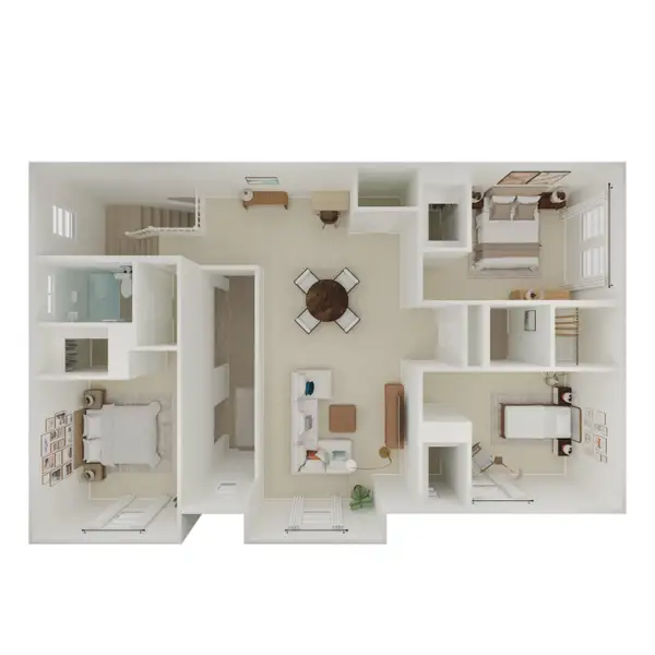 2D floor plan layout for the Stirling by K. Hovnanian® Homes in Grand Magnolia, Magnolia, TX (Image 12). 2D floor plan layout for the Stirling by K. Hovnanian® Homes in Grand Magnolia, Magnolia, TX (Image 12).