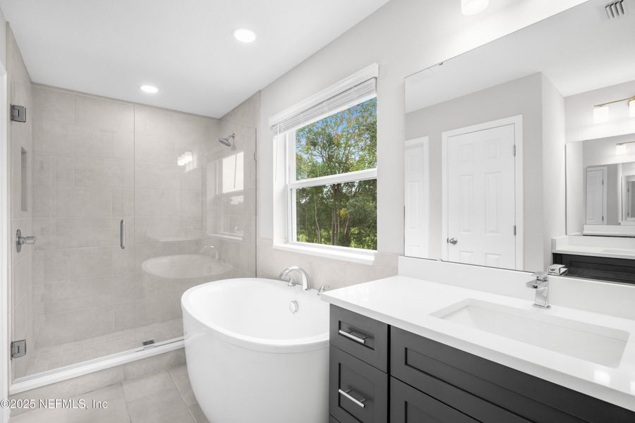 Furnished interior view inside a new home in , Jacksonville (Image 8). Furnished interior view inside a new home in , Jacksonville (Image 8).