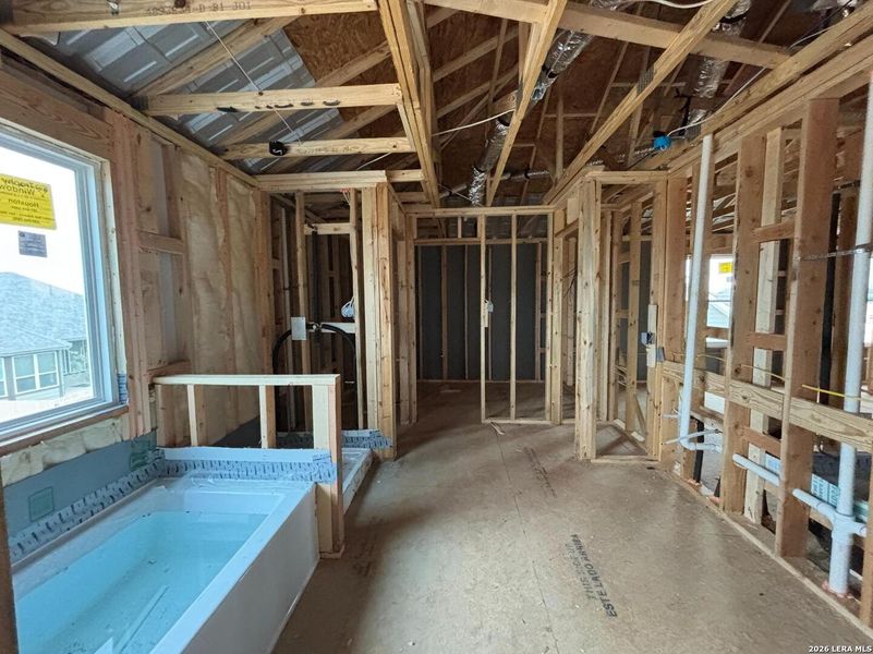 In-progress construction of a new home in , Schertz, TX (Image 32).