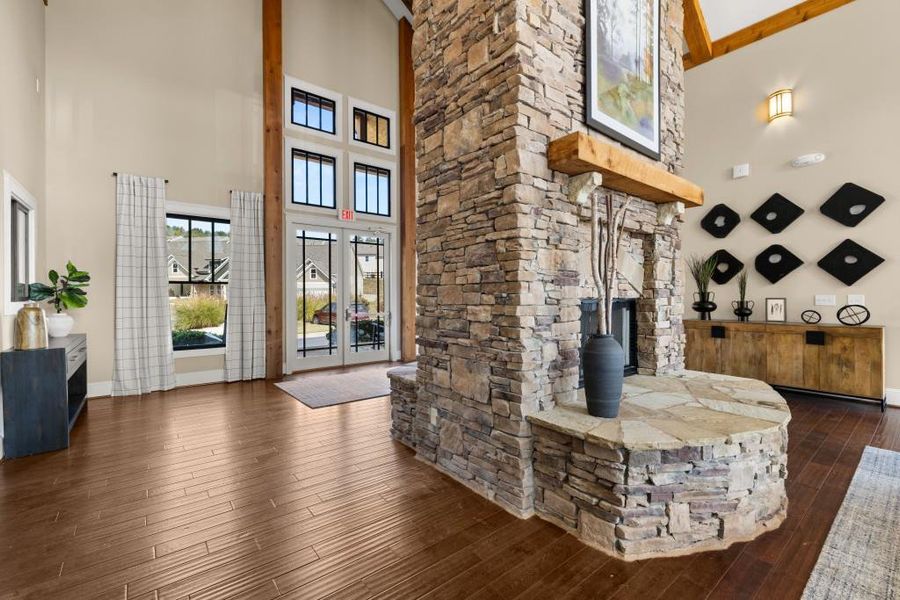 Furnished interior view inside a new home in Mountain Park, Dahlonega (Image 8). Furnished interior view inside a new home in Mountain Park, Dahlonega (Image 8).