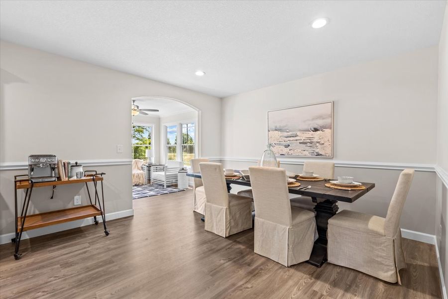 Representative furnished interior of a home built from the Fernwood by Enchanted Homes in Guadalupe Heights, Seguin (Image 14).