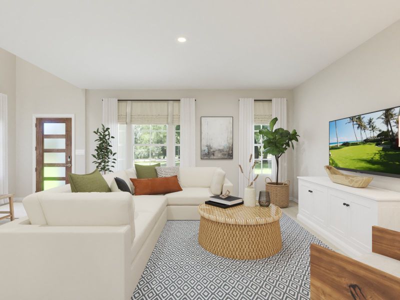 Furnished interior view inside a new home in Oak Ridge Park, Corinth (Image 4).