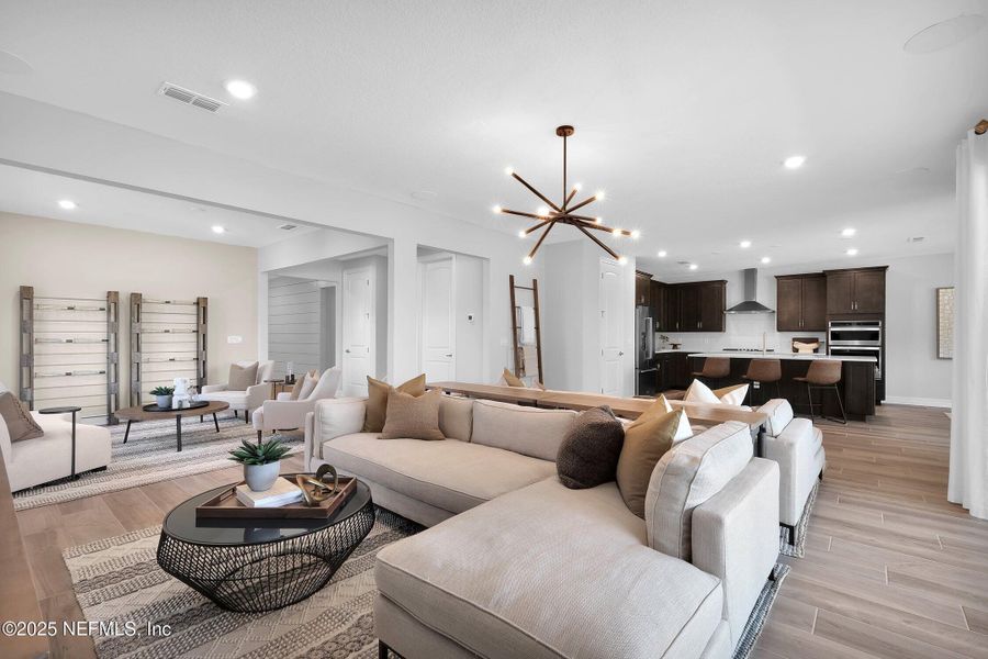 Furnished interior view inside a new home in The Preserve at Bannon Lakes, St. Augustine (Image 8).
