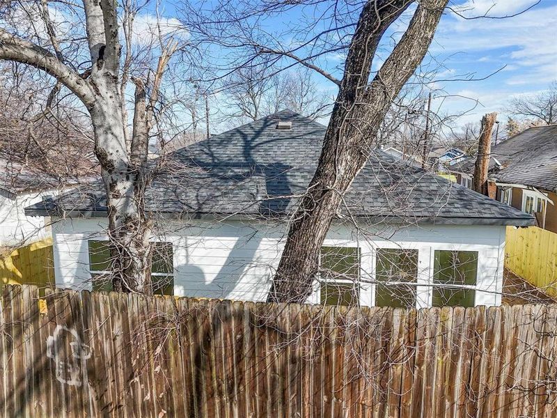 Exterior details and patio area of a home in , Dallas (Image 19). Exterior details and patio area of a home in , Dallas (Image 19).