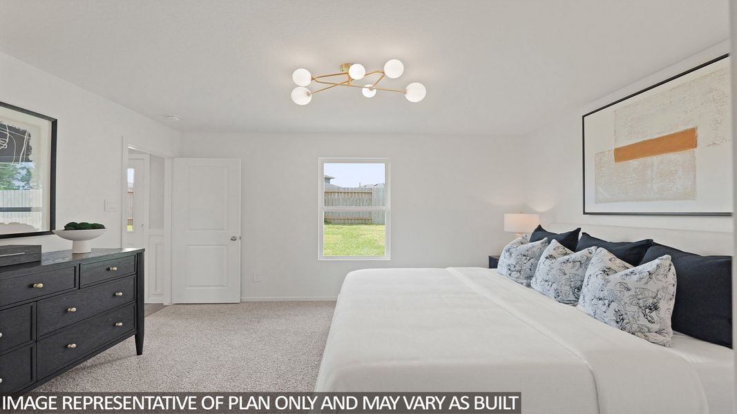 Furnished interior view inside a new home in The Canopies, Splendora (Image 15).