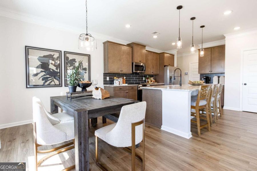 Furnished interior view inside a new home in Bryson Farms, Byron (Image 4).