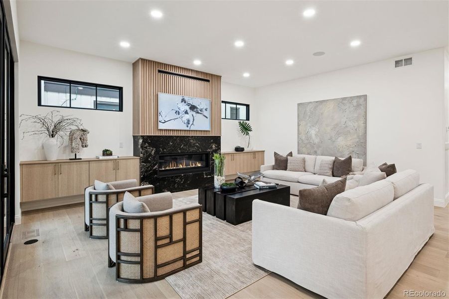 Stunning dining area surrounded in windows