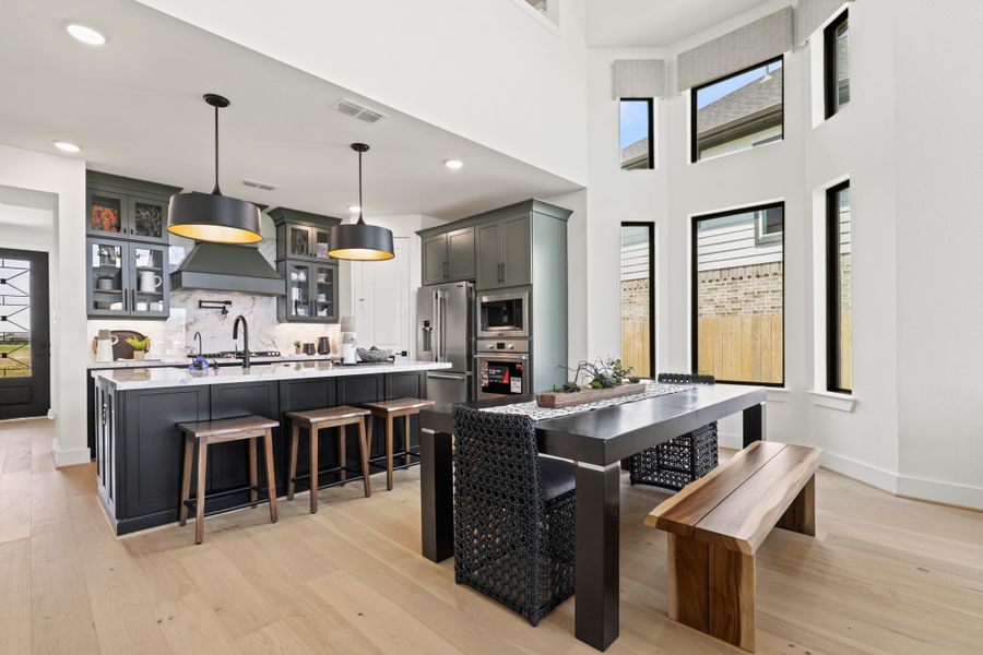 Furnished interior view inside a new home in Harvest Green 50', Richmond (Image 6).