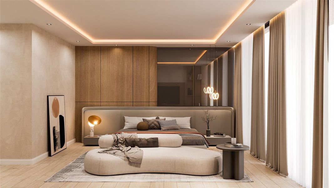 Furnished interior view inside a new home in , Delray Beach (Image 10).