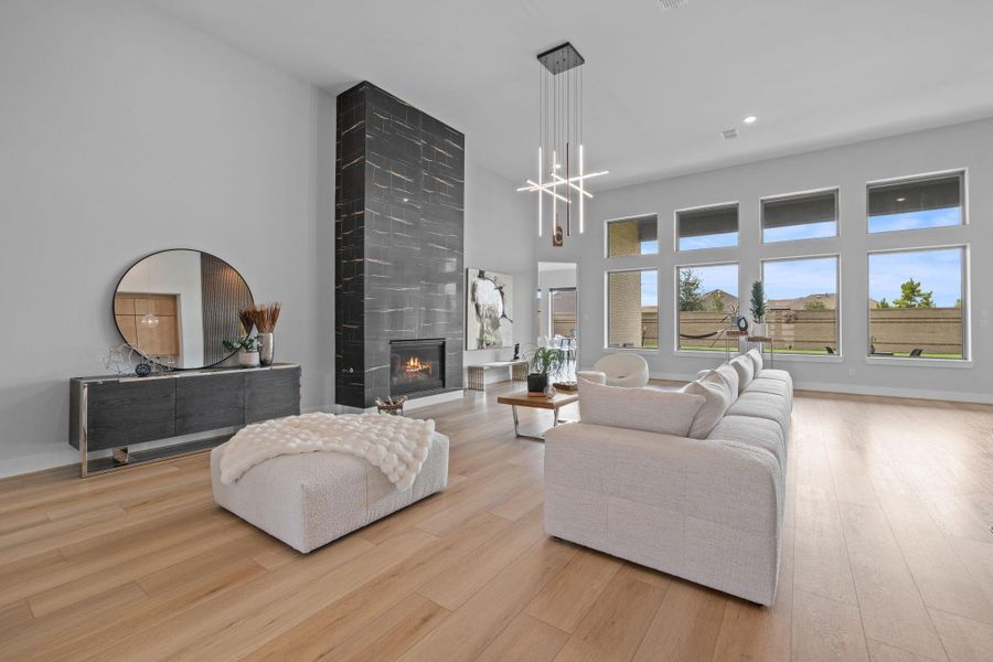 Furnished interior view inside a new home in , Cypress (Image 36).