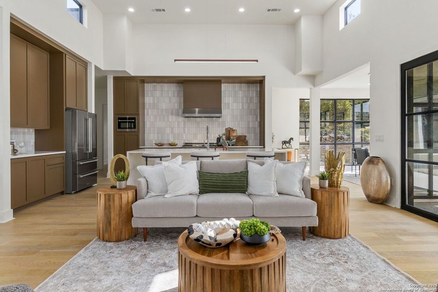 Furnished interior view inside a new home in , San Antonio (Image 33). Furnished interior view inside a new home in , San Antonio (Image 33).