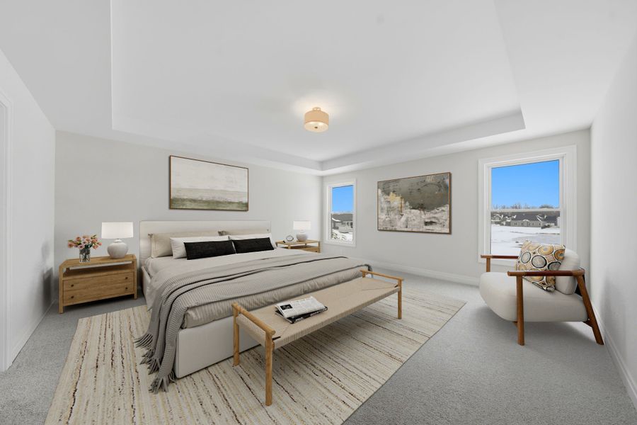 Furnished interior view inside a new home in Cannon Woods, Clarence (Image 10).