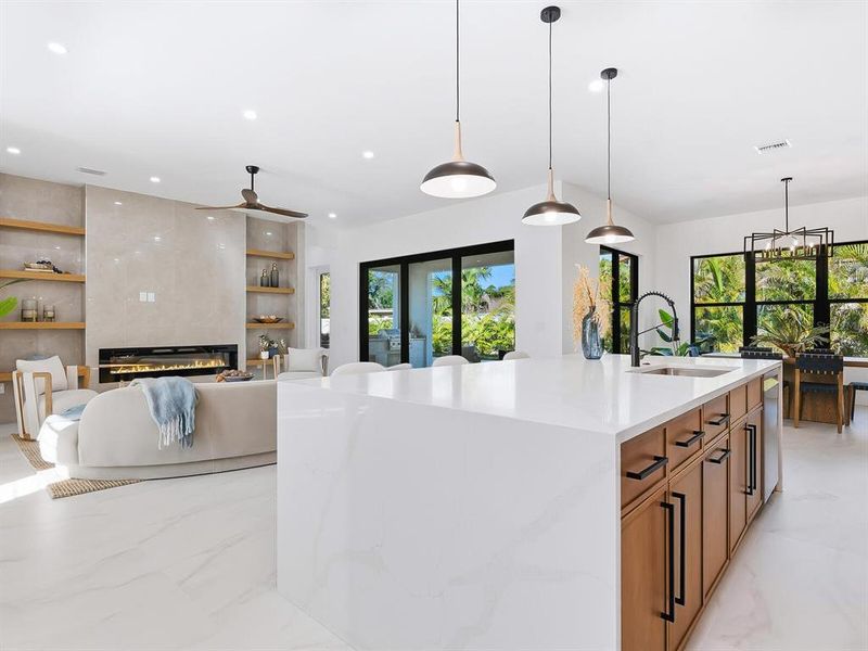 Furnished interior view inside a new home in , Sarasota (Image 9).