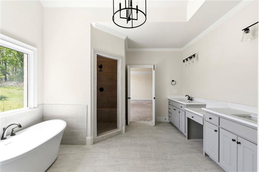 Furnished interior view inside a new home in , Canton (Image 4).