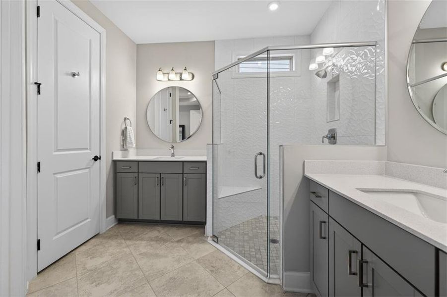 Furnished interior view inside a new home in , Hoschton (Image 10).