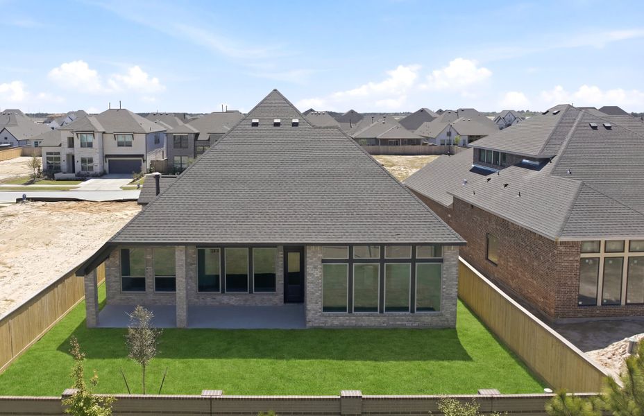 Exterior details and patio area of a home in Bridgeland 60′, Cypress (Image 34). Exterior details and patio area of a home in Bridgeland 60′, Cypress (Image 34).