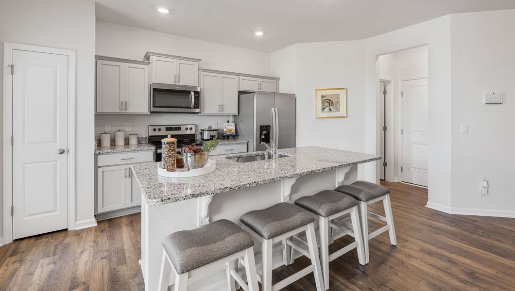 Furnished interior view inside a new home in Tanglewood Townes, Greenville (Image 8).