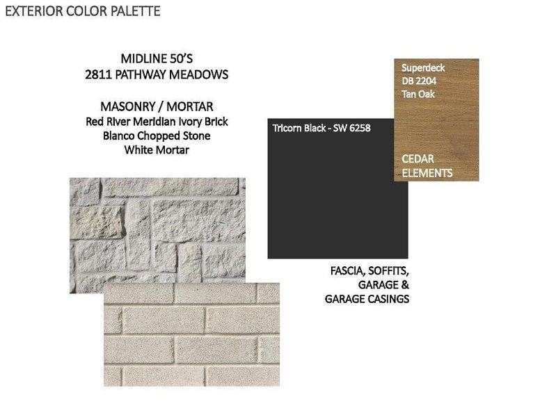 Sample of building materials used in homes in Midline, Webster (Image 9). Sample of building materials used in homes in Midline, Webster (Image 9).