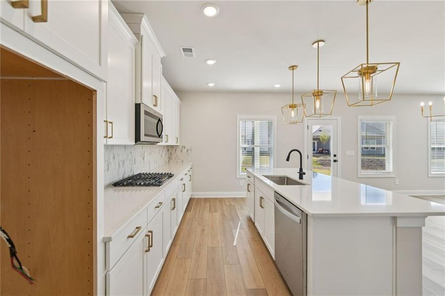Furnished interior view inside a new home in Vines at Mill Creek - Estate Series, Braselton (Image 18).
