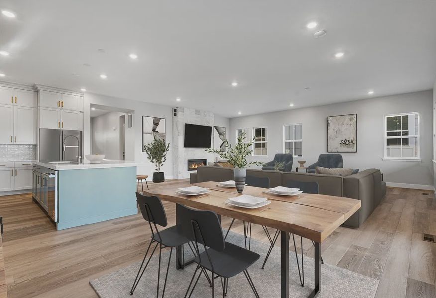 Homesite 2 Dining, Kitchen + Great Room - - Virtually Staged - 5 of 18 Homesite 2 Dining, Kitchen + Great Room - - Virtually Staged - 5 of 18
