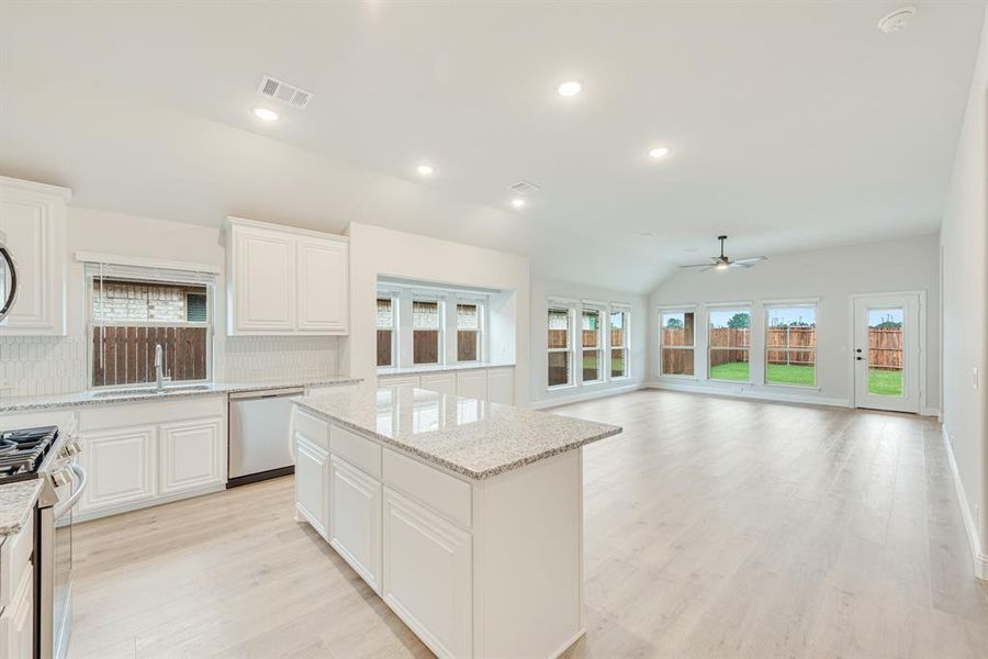 Furnished interior view inside a new home in East Oak Creek 60-65, Commerce (Image 8). Furnished interior view inside a new home in East Oak Creek 60-65, Commerce (Image 8).