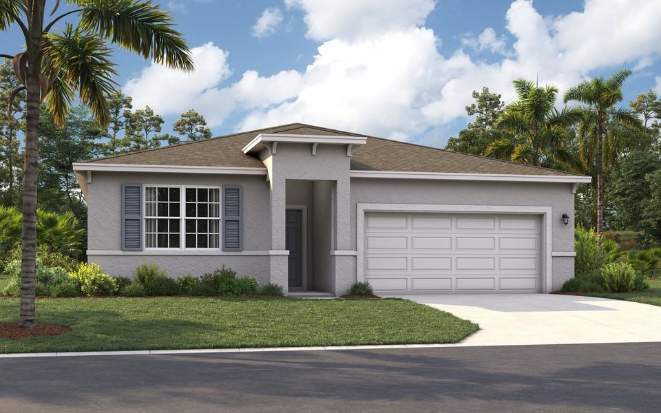 Representative exterior photo of a completed home built from the The Juniper by Stanley Martin Homes in Hidden Cove, Eustis, FL (Image 2).