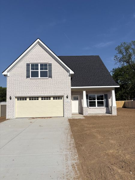 Front exterior of a new home in Rookers Bend, Smyrna, TN, highlighting curb appeal (Image 1). Front exterior of a new home in Rookers Bend, Smyrna, TN, highlighting curb appeal (Image 1).