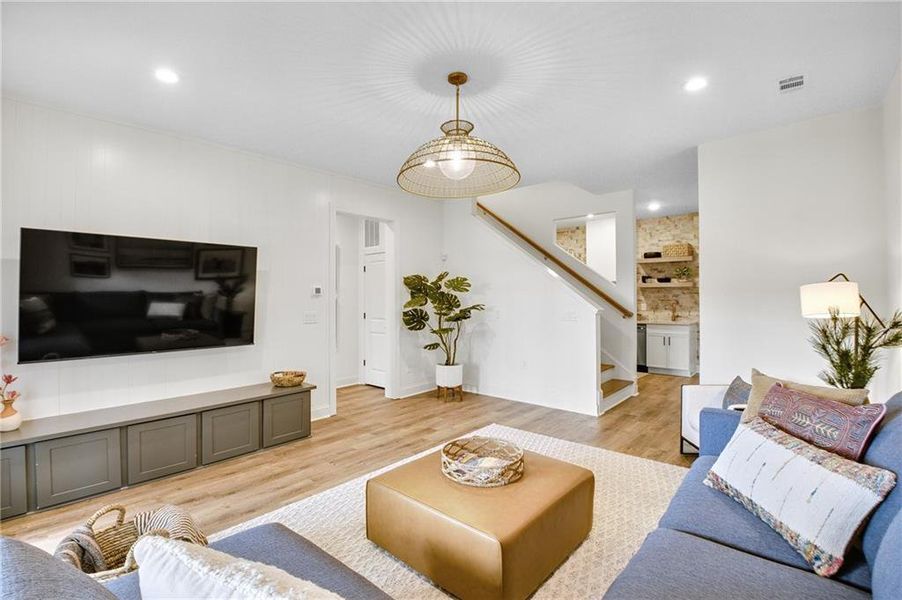 Furnished interior view inside a new home in Laurel View, Suwanee (Image 35). Furnished interior view inside a new home in Laurel View, Suwanee (Image 35).