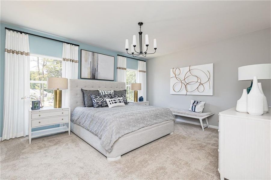 Furnished interior view inside a new home in Madison at Buice Lake, Acworth (Image 26).