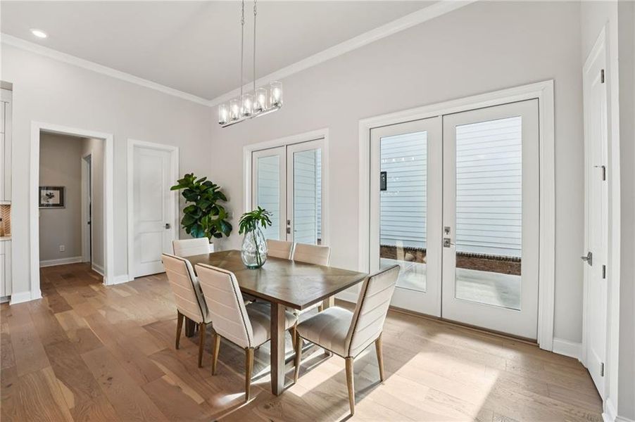 Furnished interior view inside a new home in Promenade at Sawnee Village, Cumming (Image 25).