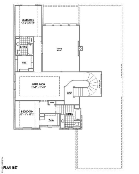 Plan 1647 2nd Floor Plan 1647 2nd Floor