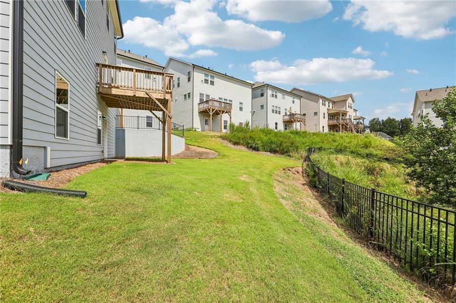 Exterior details and patio area of a home in Falls Creek, Flowery Branch (Image 20). Exterior details and patio area of a home in Falls Creek, Flowery Branch (Image 20).