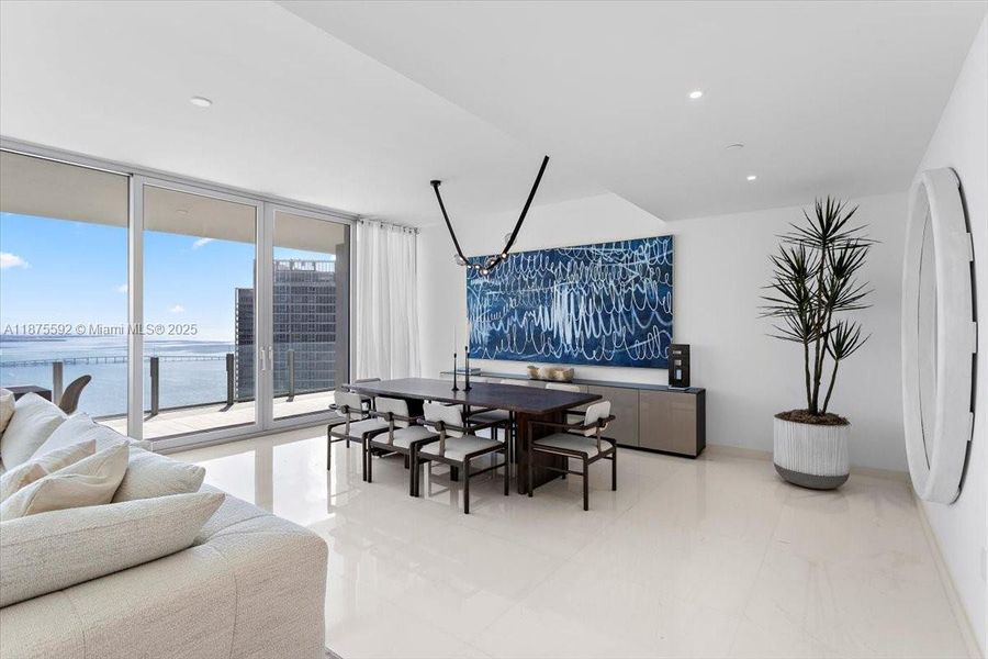 Furnished interior view inside a new home in , Miami (Image 15).